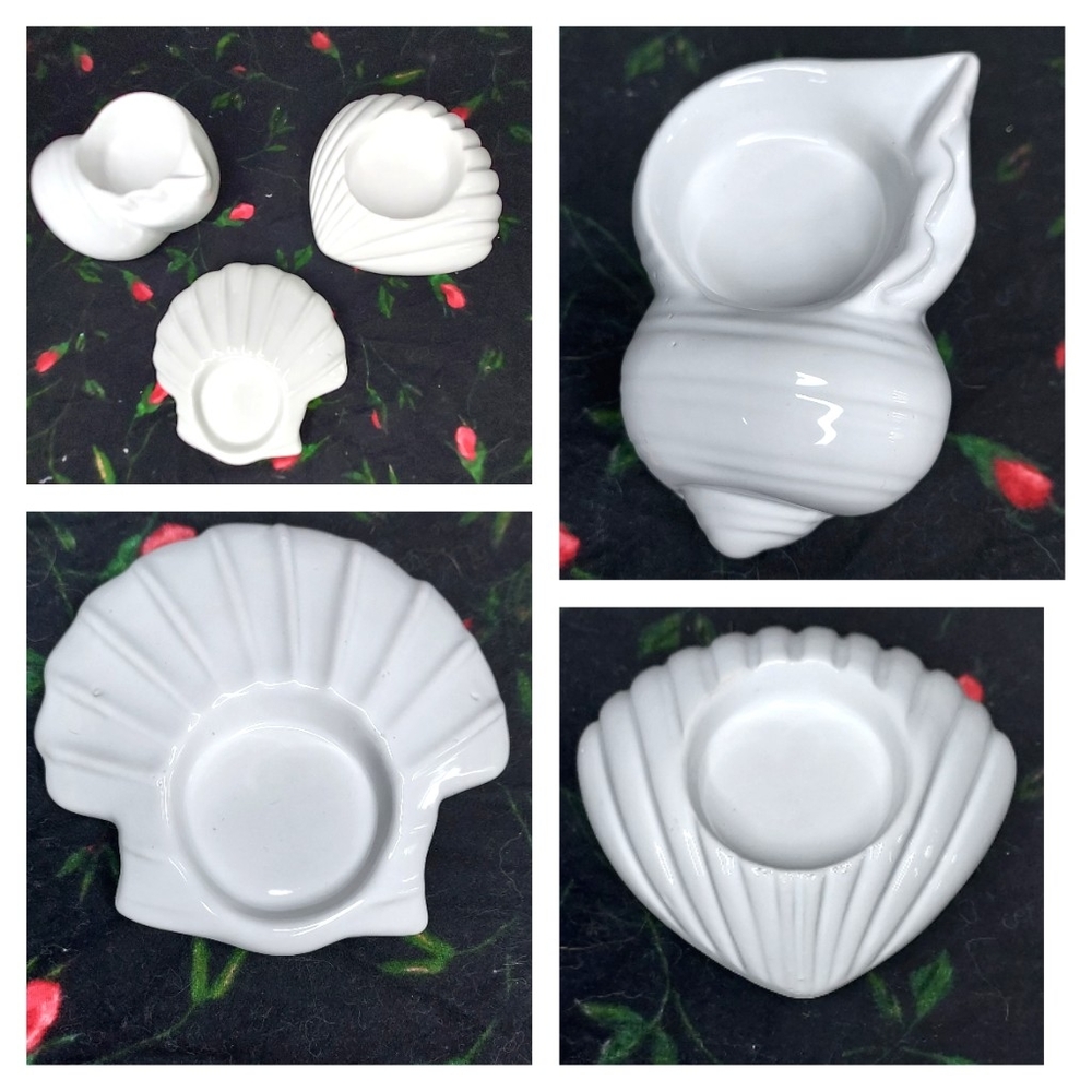 Shell votive holder trio